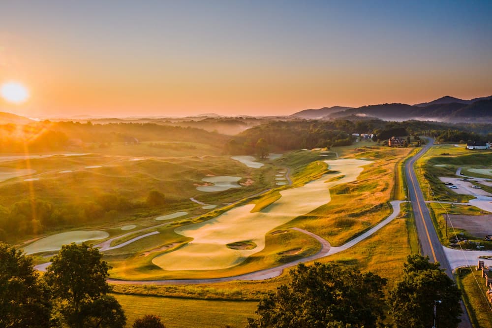 Golf course drone footage