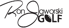 Logo of Ron Jaworski Golf, a satisfied client of Elevated Angles drone services