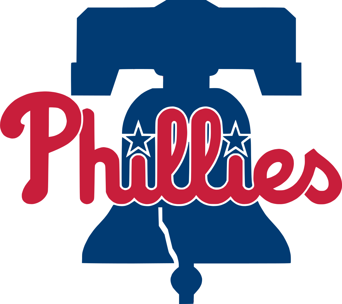 Logo of the Philadelphia Phillies, a satisfied client of Elevated Angles drone services