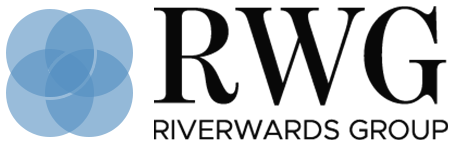 Logo of RWG Riverwards Group, a satisfied client of Elevated Angles drone services